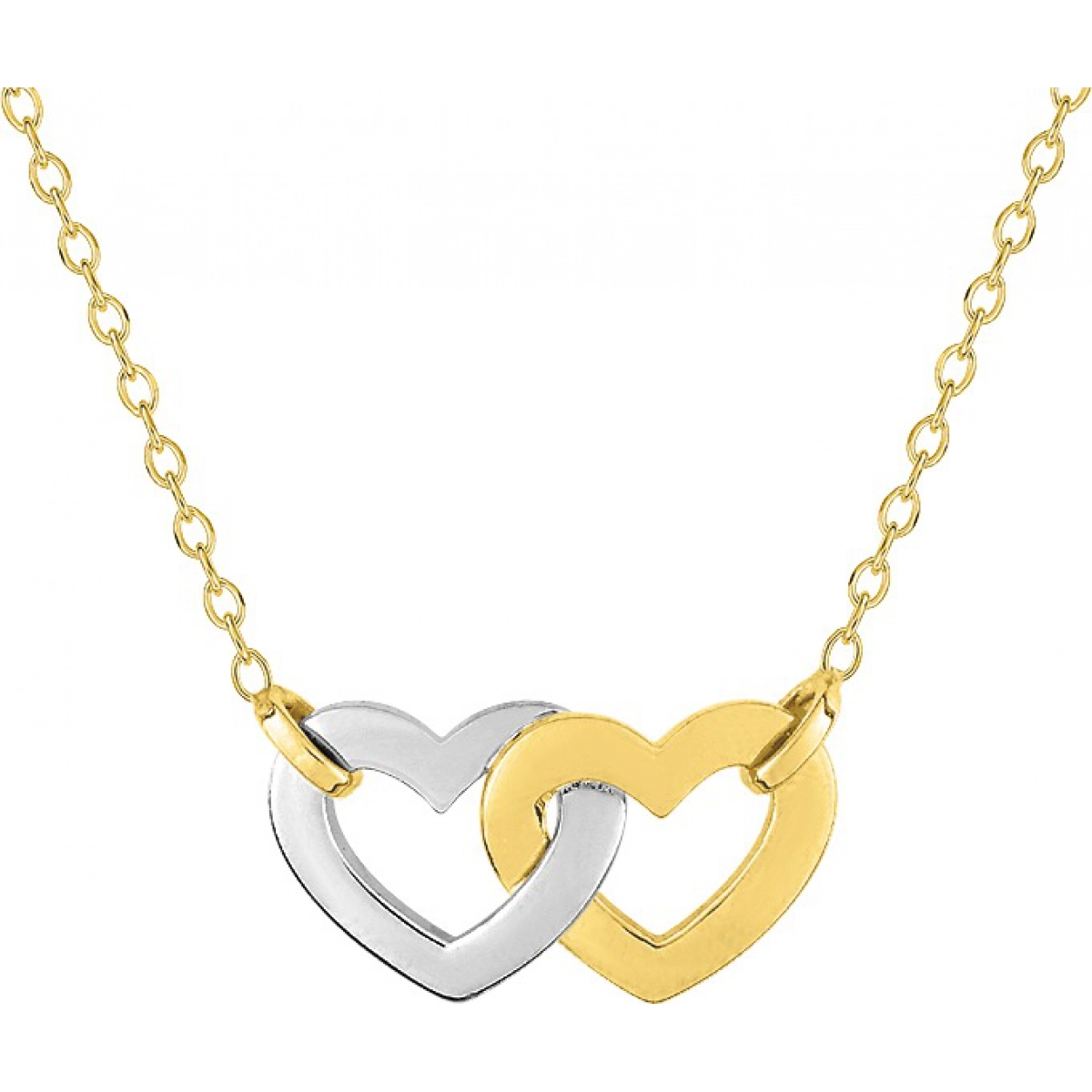 Necklace 40+5cm gold plated Brass 2TG  Lua Blanca  BACA8240.0