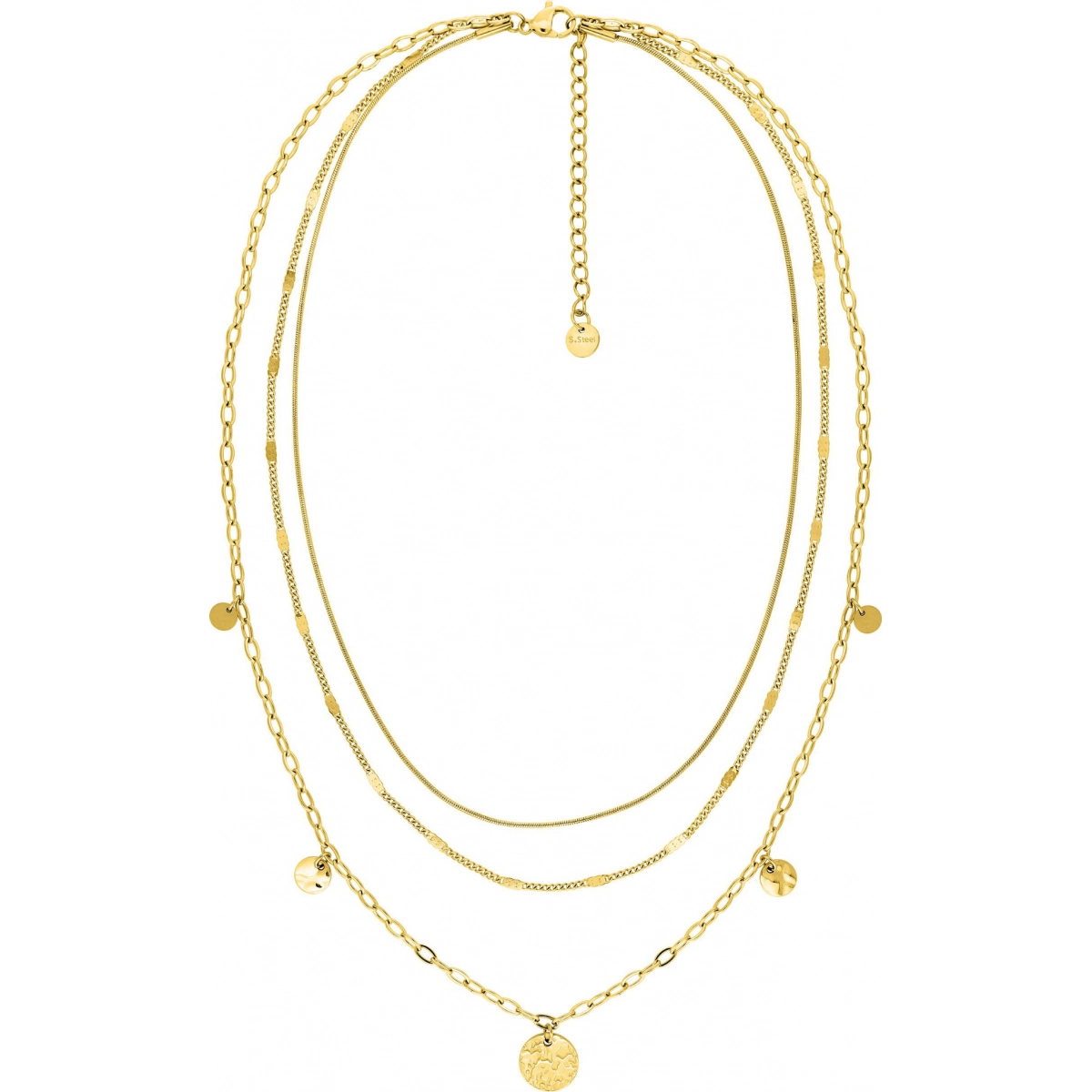 Necklace gold colored st.Steel Lua Blanca  555870