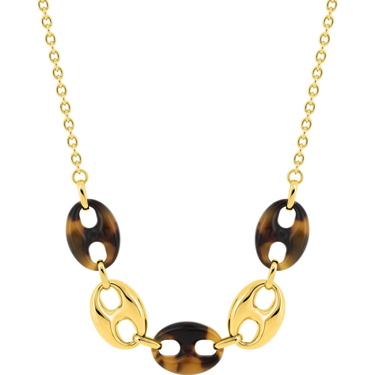 Necklace acetate gold colored st.Steel Lua Blanca  555080