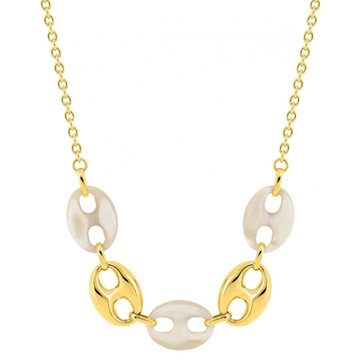 Necklace acetate gold colored st.Steel Lua Blanca  555082