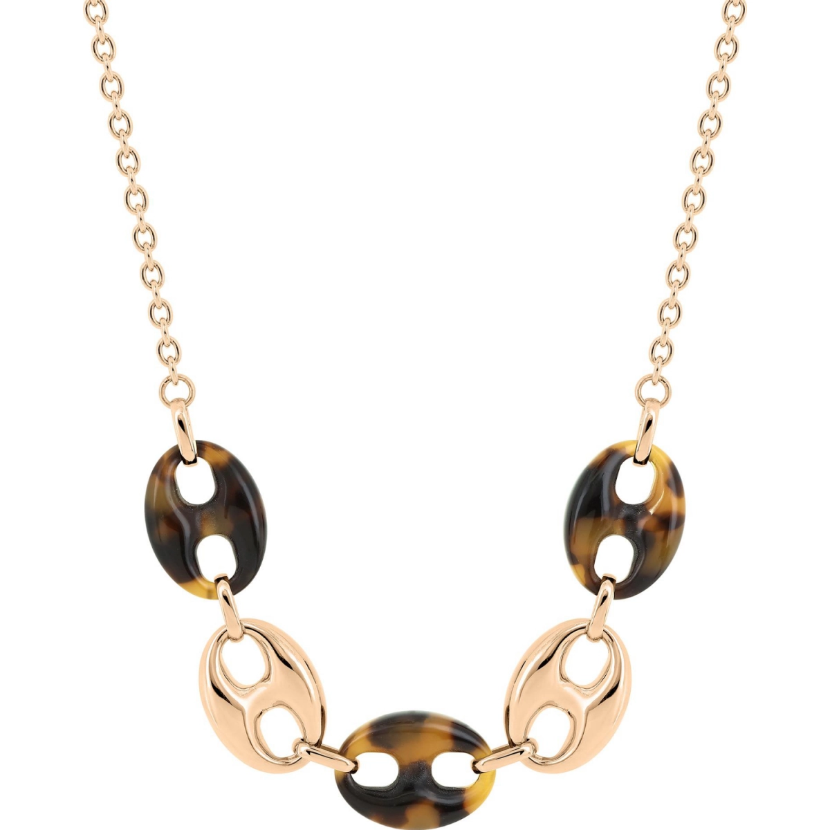 Necklace acetate IP pink gold colored st.Steel Lua Blanca  555081