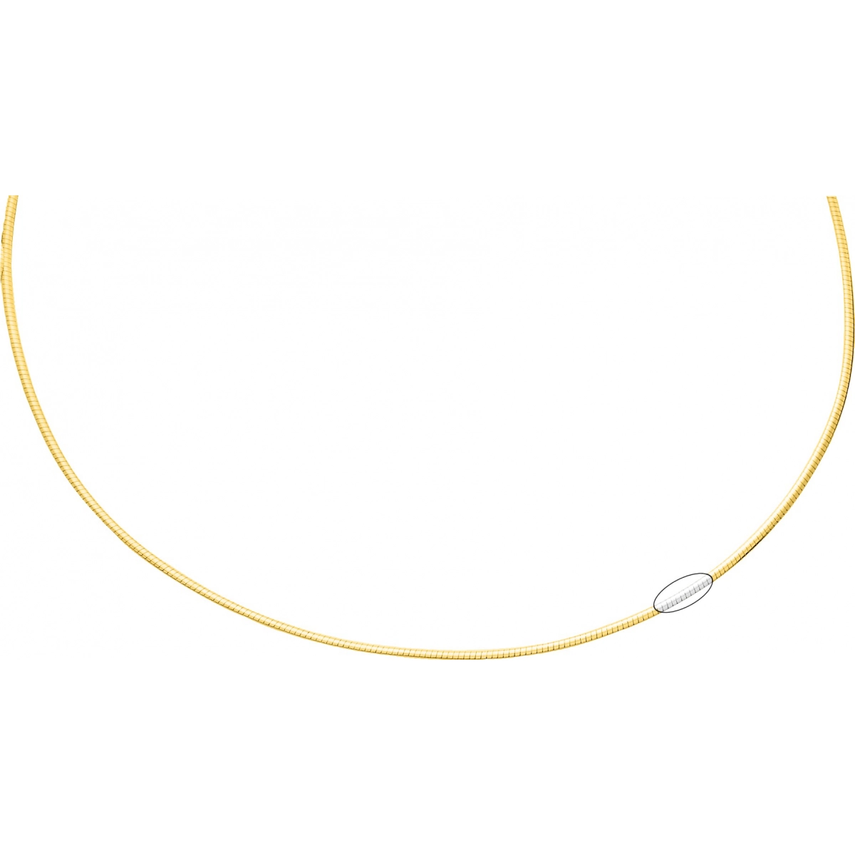 Necklace avvolto chain  9K YG - Size: 45  Lua Blanca  612040.3.45