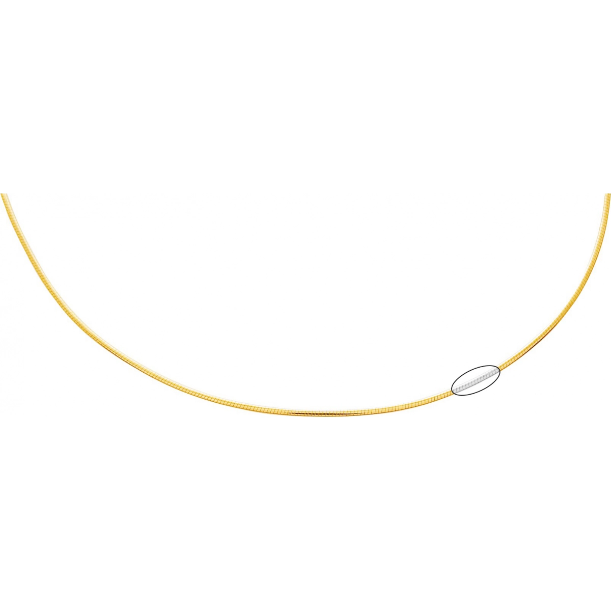 Necklace chain 'Avvolto' reversible 18K 2TG Lua Blanca  2263.2.42