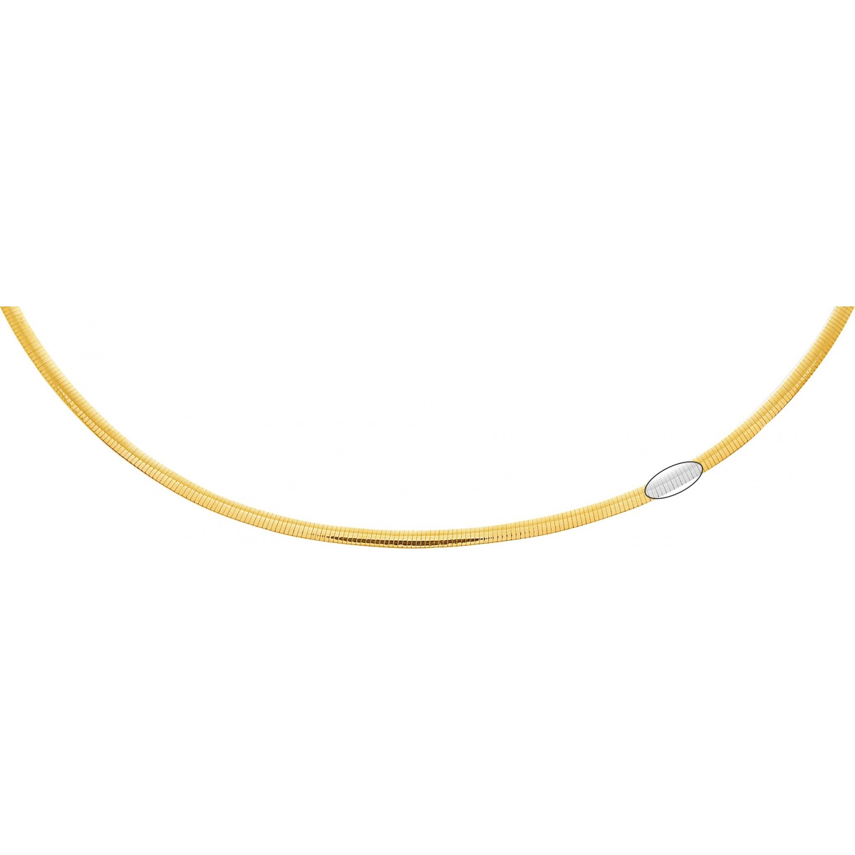 Necklace chain 'Avvolto' reversible 18K 2TG - Size: 42  Lua Blanca  2263.5.42