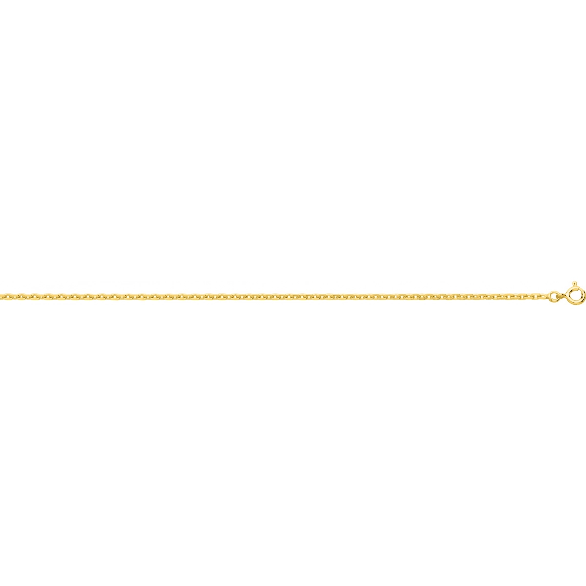 Colar cadena ligada banhado a ouro 101477C.45 Tamanho espanhol: 45 Lua blanca