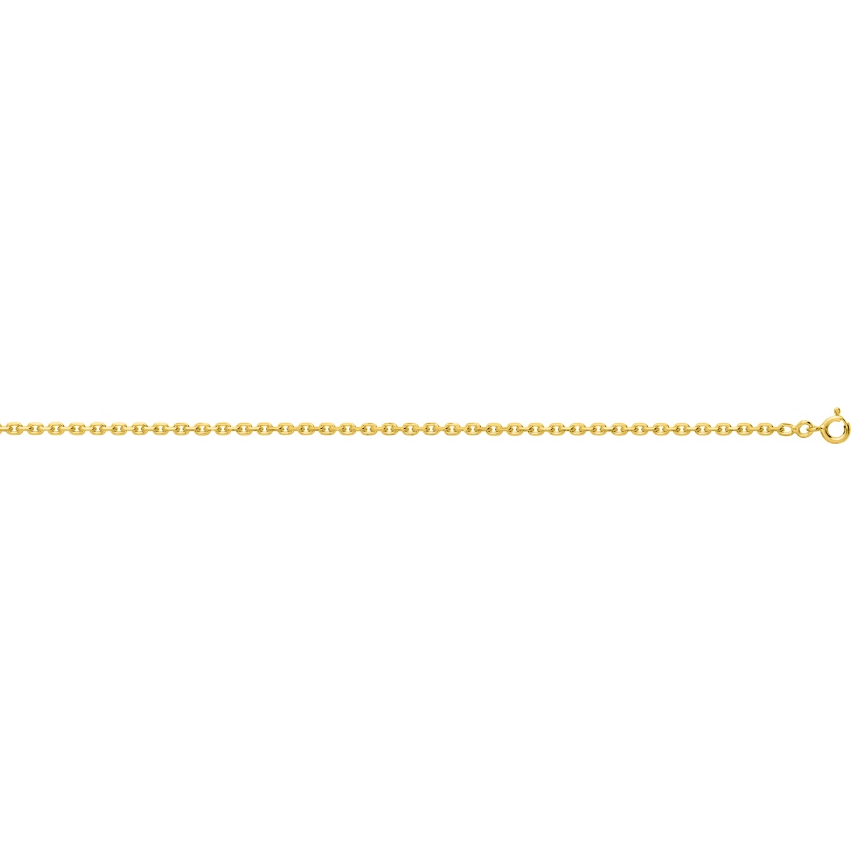 Colar cadena ligada banhado a ouro 101478C.45 Tamanho espanhol: 45 Lua blanca
