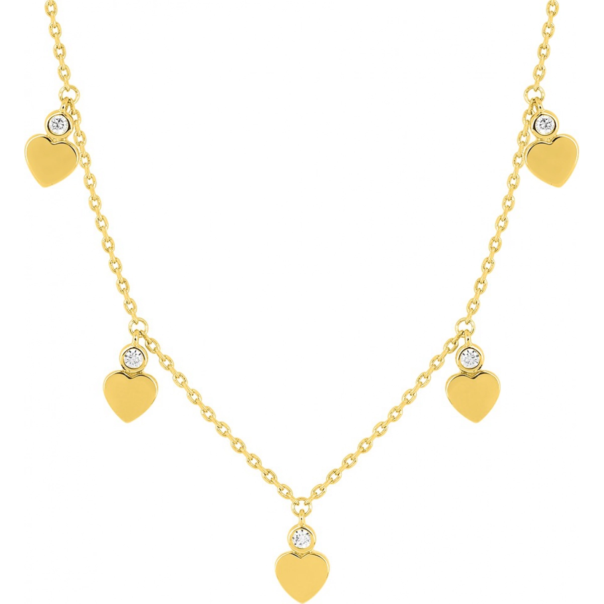 Necklace gold plated Brass Lua Blanca  255903.9 