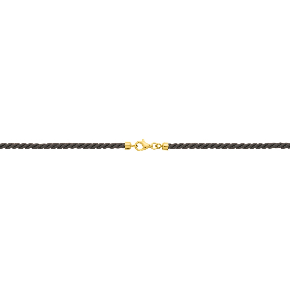 Necklace w. cord, clasp gold plated Brass - Size: 45  Lua Blanca  102040.45