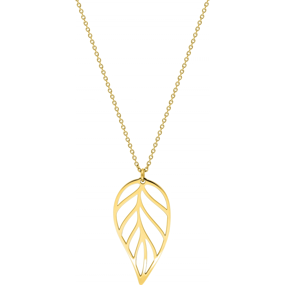 Necklace w. pendant gold colored St. Steel Lua Blanca  555614 