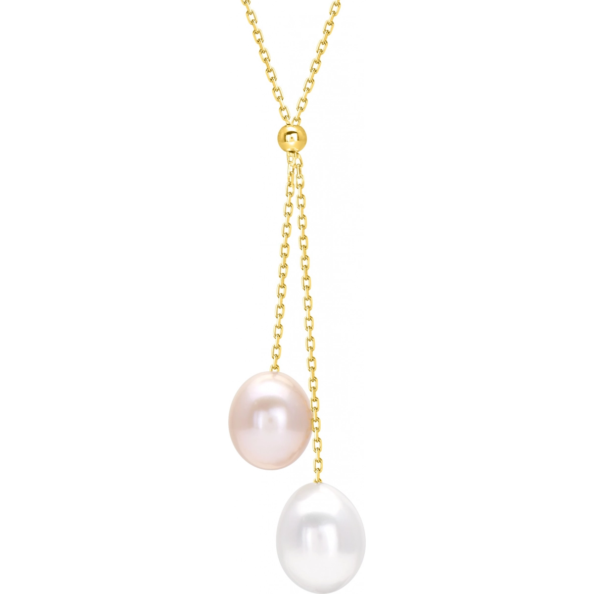 Necklace w. cult.FWpearl 9K YG - Size: 42  Lua Blanca  393023.P0.42