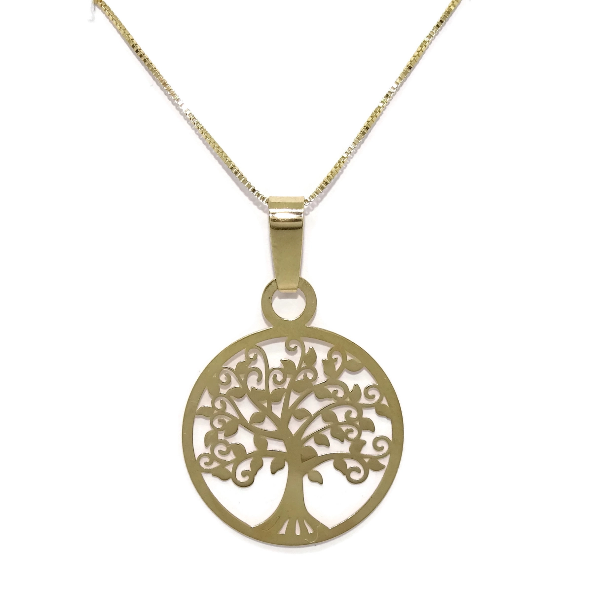 NECKLACE OF 18K YELLOW GOLD WITH �BOL OF THE LIFE OF 2.00 CM DI�METRO AND STRING VENETIAN 40CM. NEVER SAY NEVER