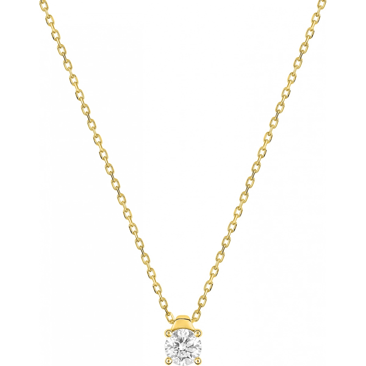 Collar diamante 0.20ct HP1 18Kt Oro Amarillo Lua Blanca 4.0418.49.0
