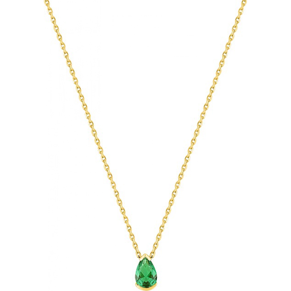 Necklace emerald 18K YG Lua Blanca  4.0507.M9