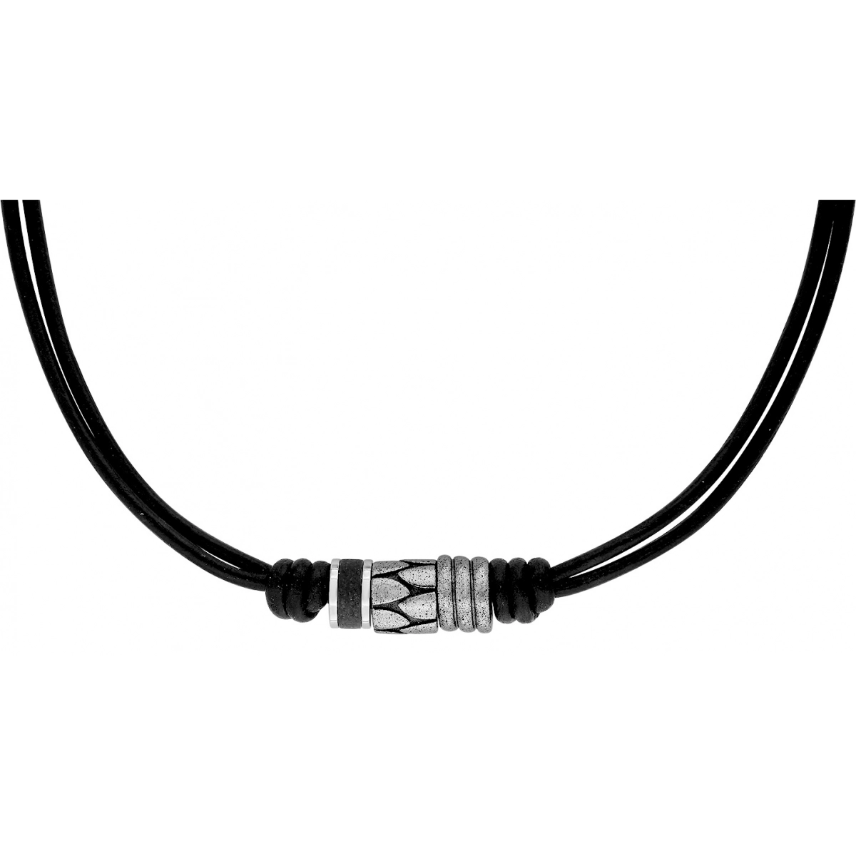 Necklace Genuine Leather st.Steel Lua Blanca  554607J 