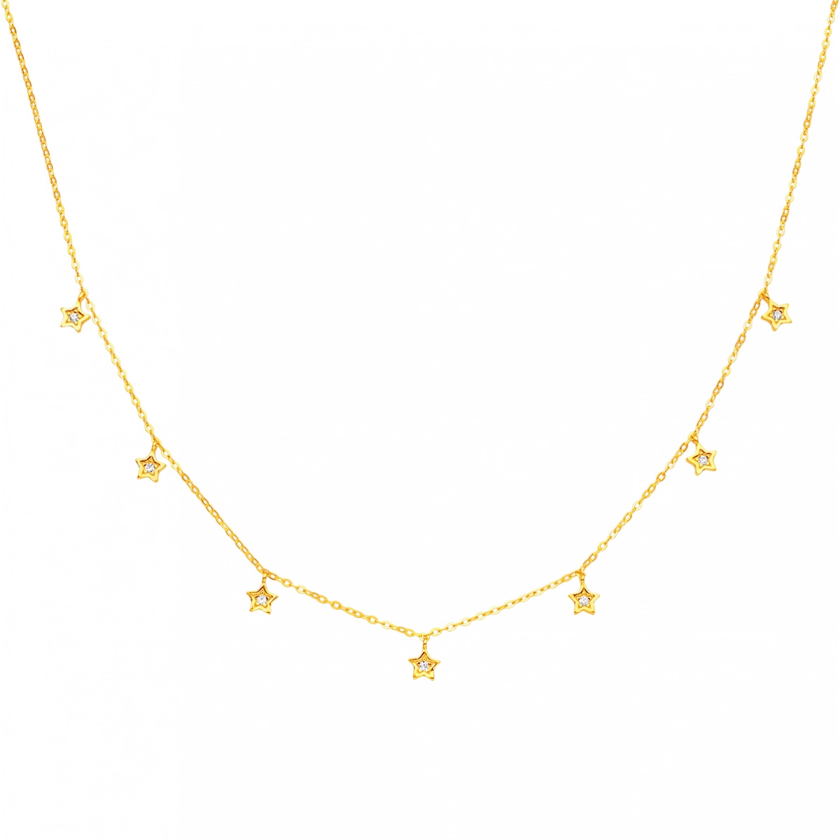 Collar Mía Star Bosel Plata Baño Oro Hekka PN0151-G