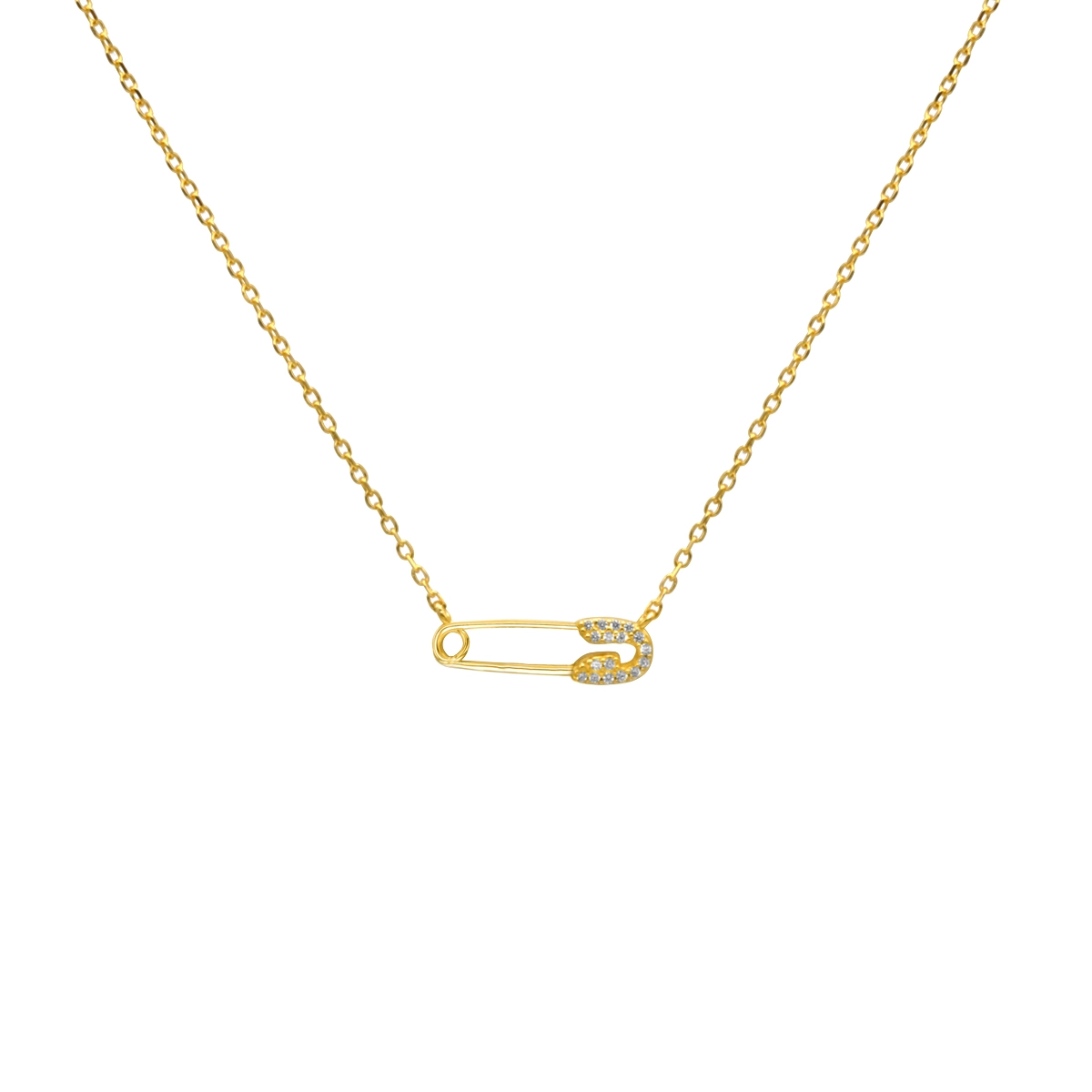 Collar Saffetti Pin Plata Baño Oro Hekka HC28687-G