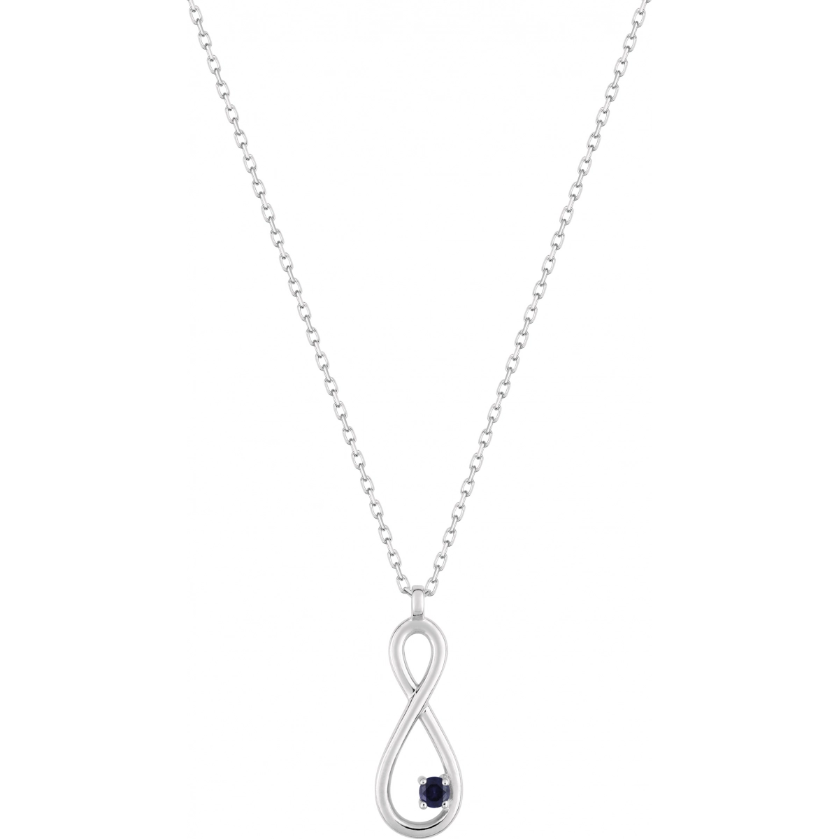 Necklace sapphire 9K WG Lua Blanca  410583.A0 
