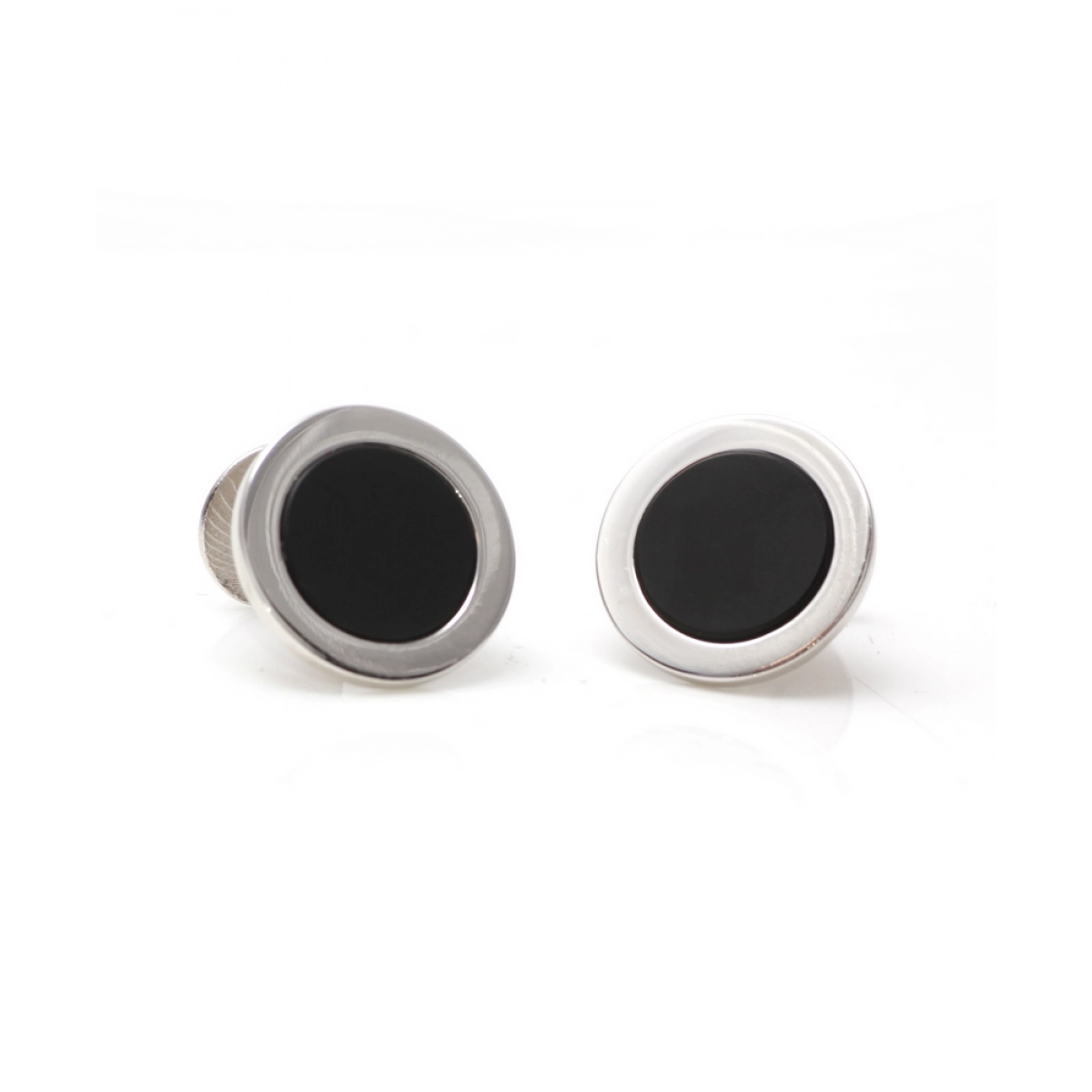 CUFFLINKS ARE STERLING SILVER, WITH STONE ONYX AND GLOSS FINISH. CRESBER To Sara 4090089150