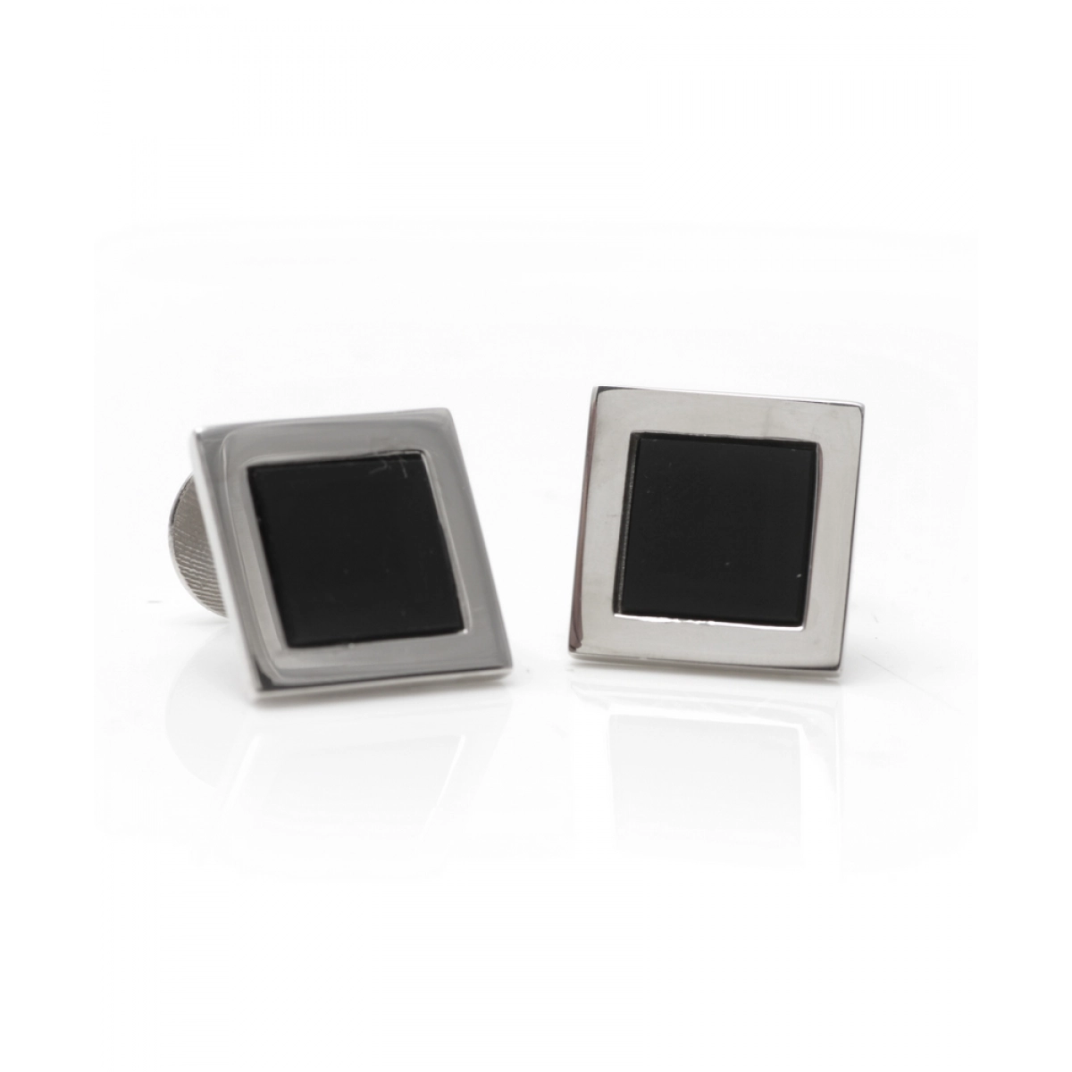 CUFFLINKS ARE STERLING SILVER, WITH STONE ONYX AND GLOSS FINISH. CRESBER To Sara 4090089250