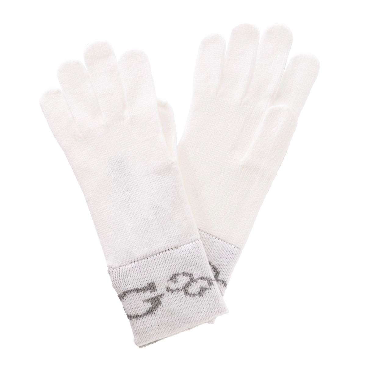 Guantes de punto GUESS Guess AWU320VIS02 mujer Talla: L Color: Blanco AWU320VIS02-GRY.L