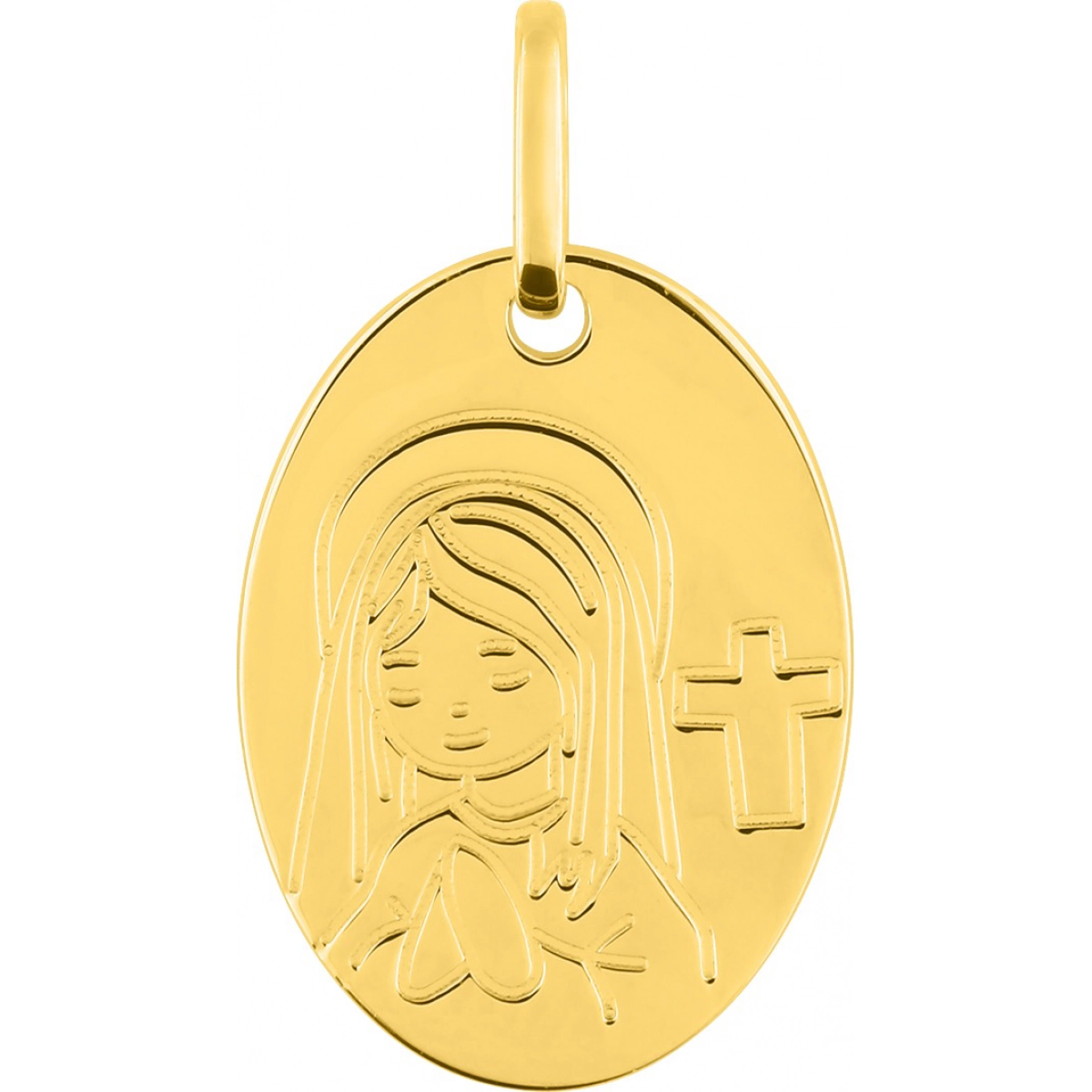 Medal 18K YG Lua Blanca  20875.0