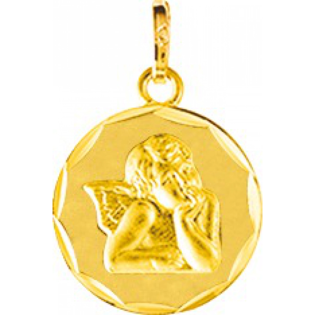 Médaille or375j lapidée  Lua Blanca  9K20454.0