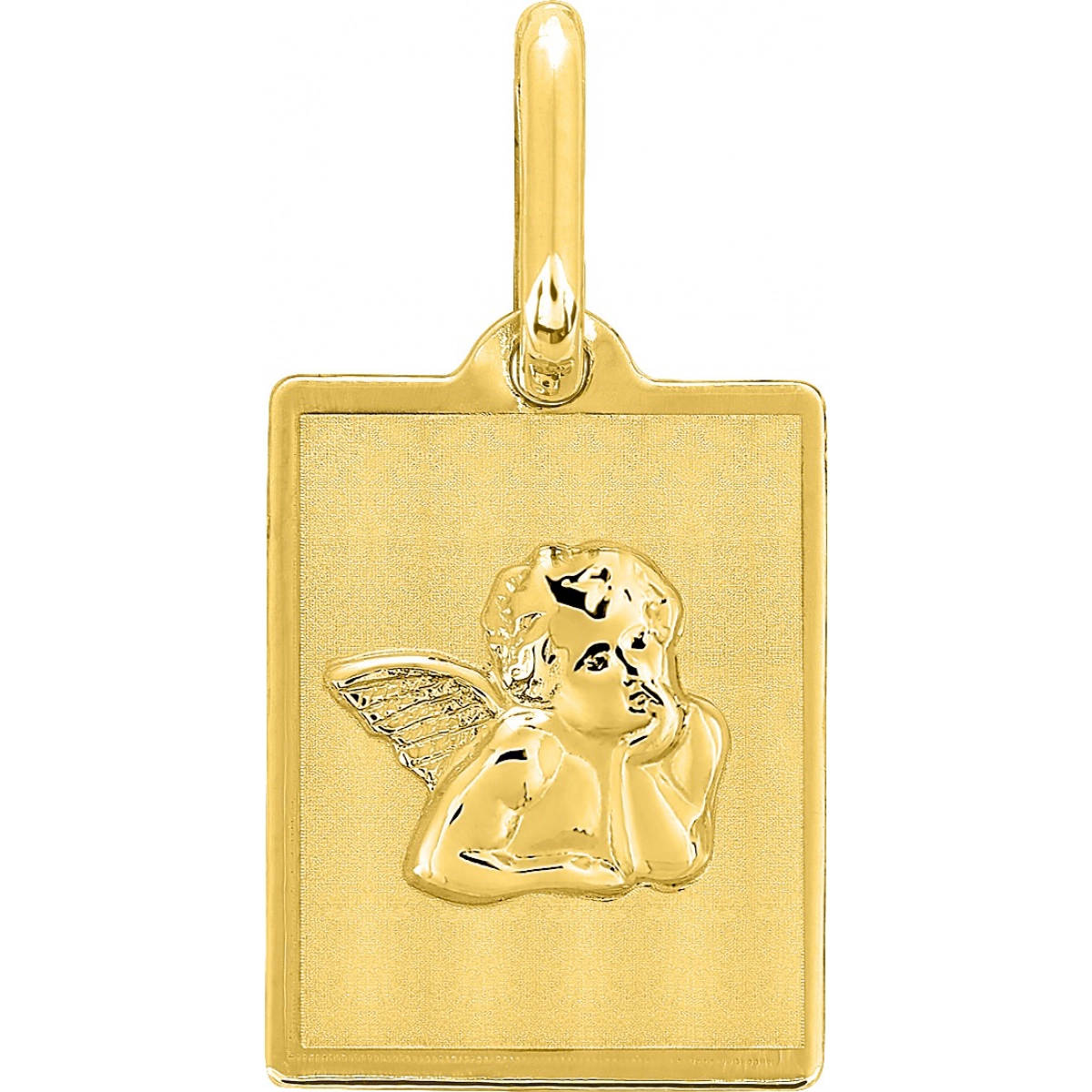 Médaille ange or375j Lua Blanca  0M54342