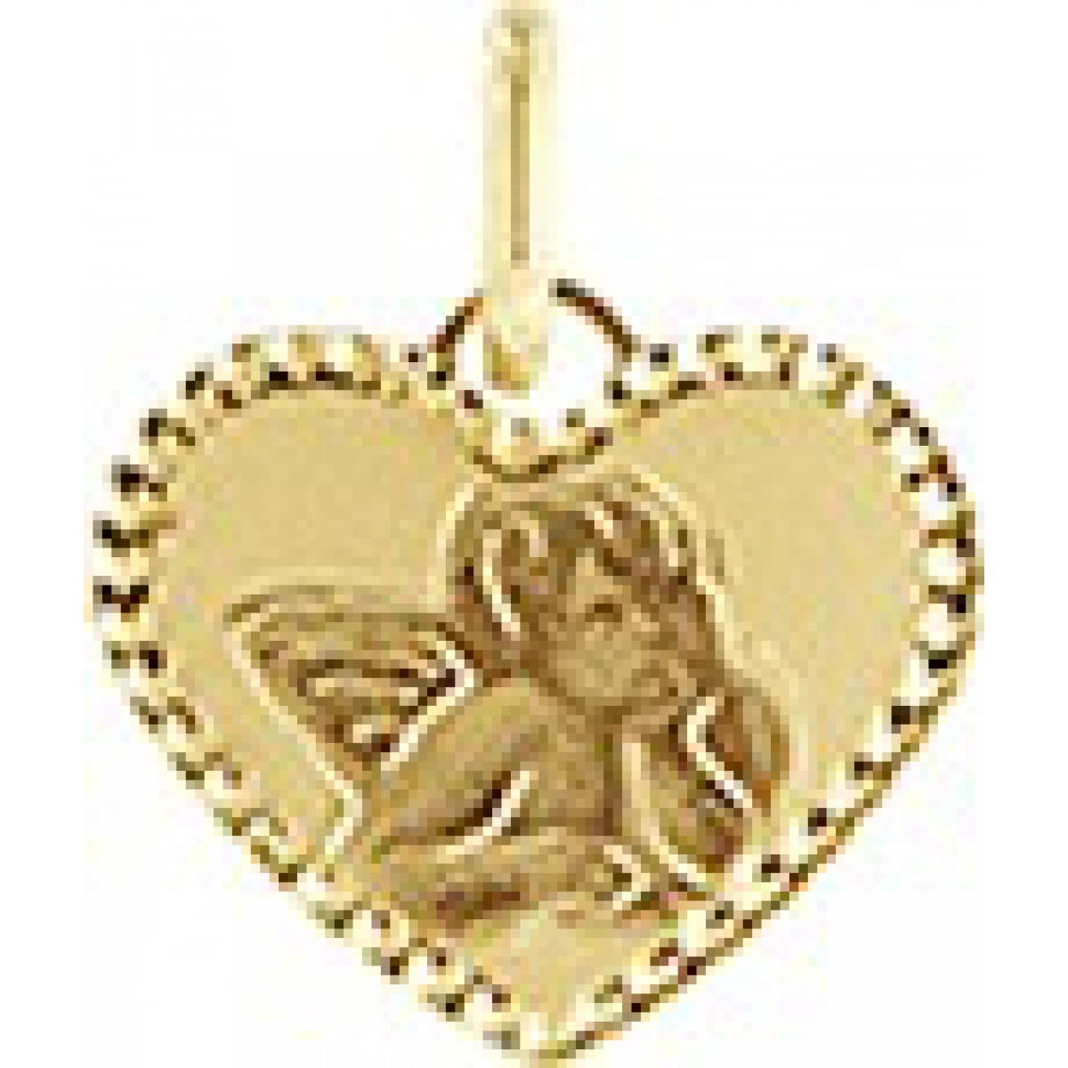 Médaille ange or375j Lua Blanca  0M54357