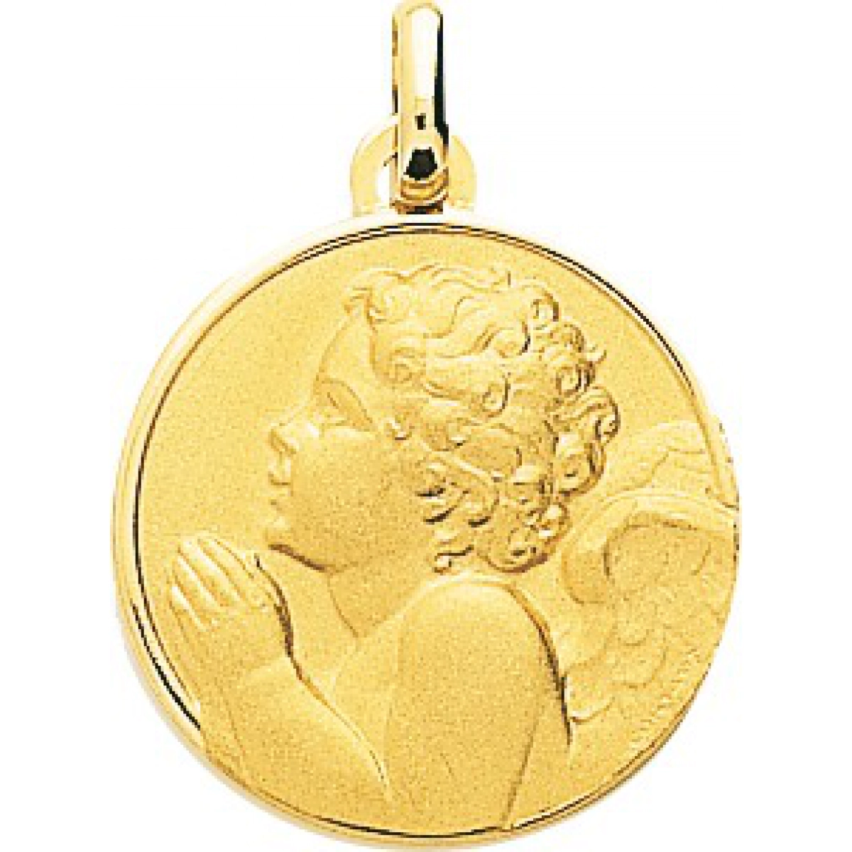 Medalha anjo 18Kt Ouro amarelo 20418 Lua blanca 20418.0