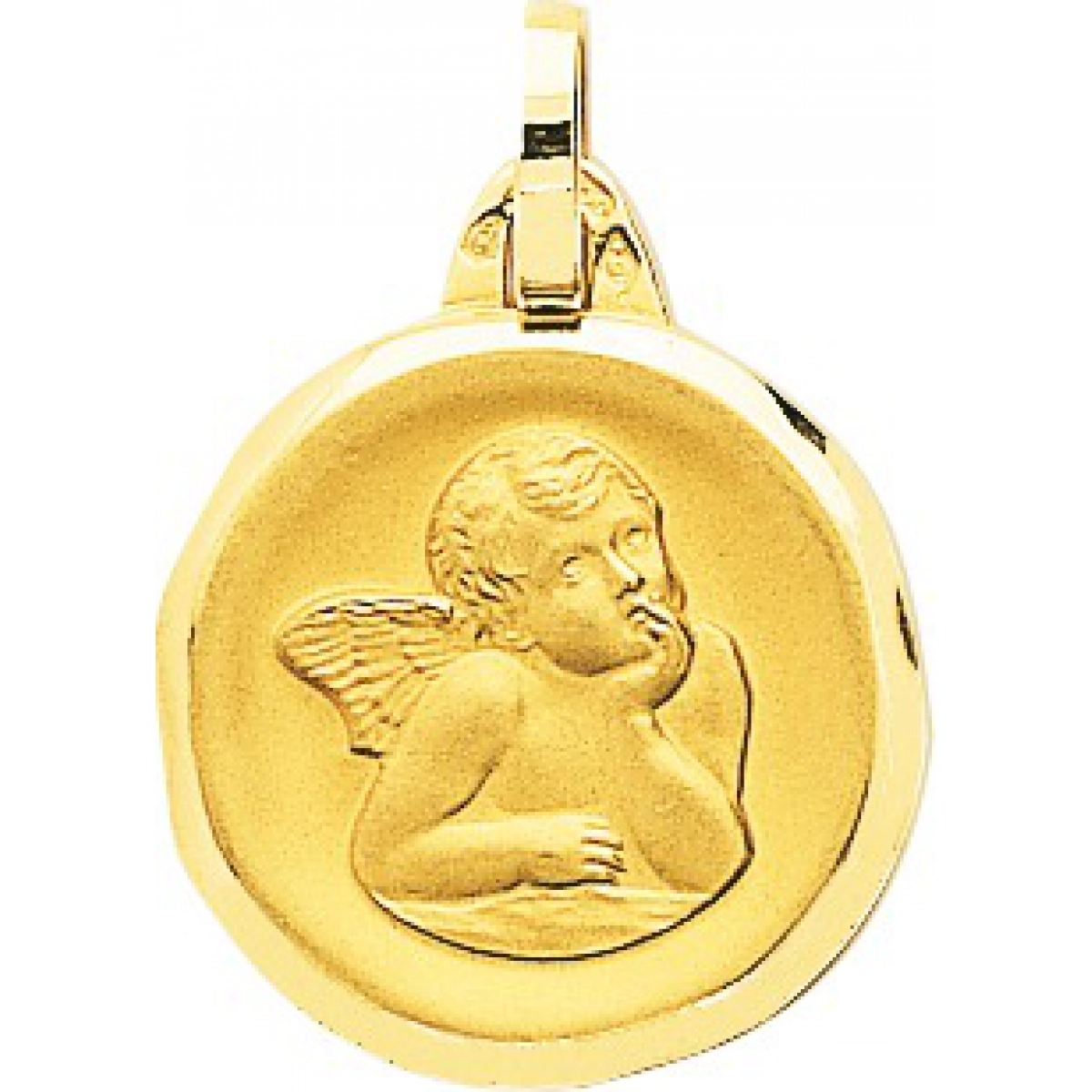 Medalha anjo 18Kt Ouro amarelo 20443 Lua blanca 20443.0