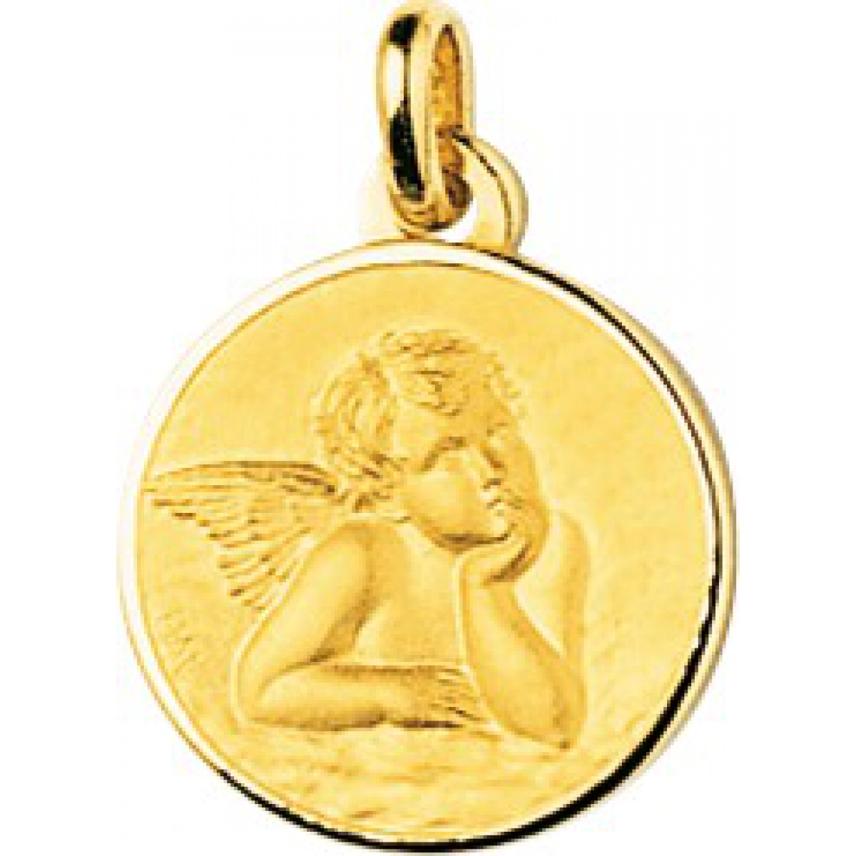 Medalha anjo 18Kt Ouro amarelo 7415 Lua blanca 7415.0