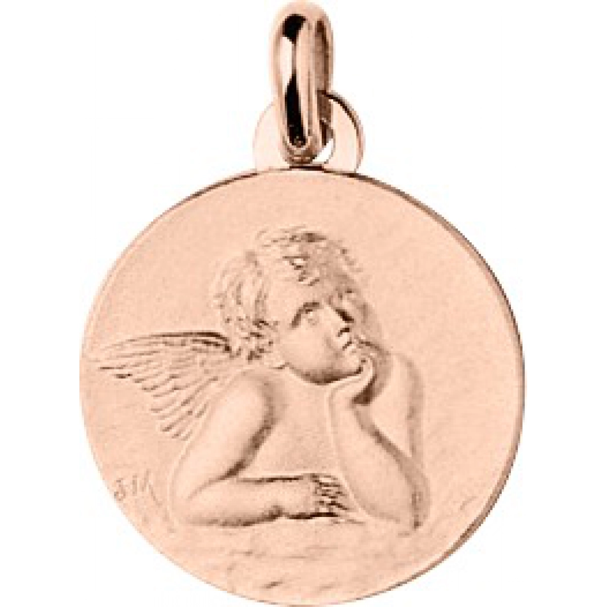 Medal  angel  18K PG  Lua Blanca  38916R.0
