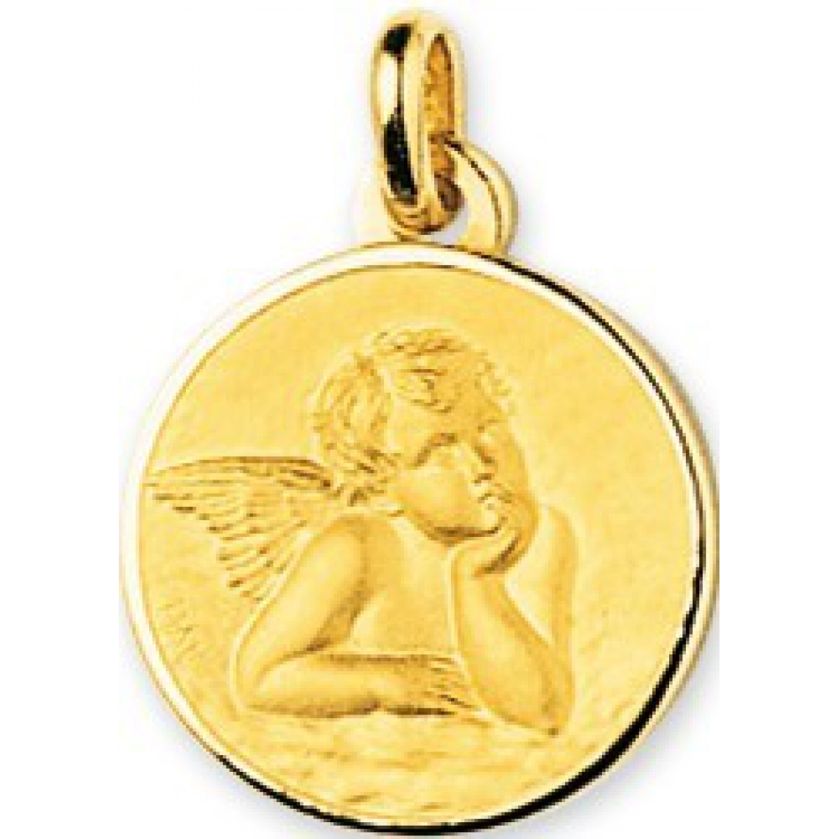 Medal 'angel' 9K YG  Lua Blanca  660108.0
