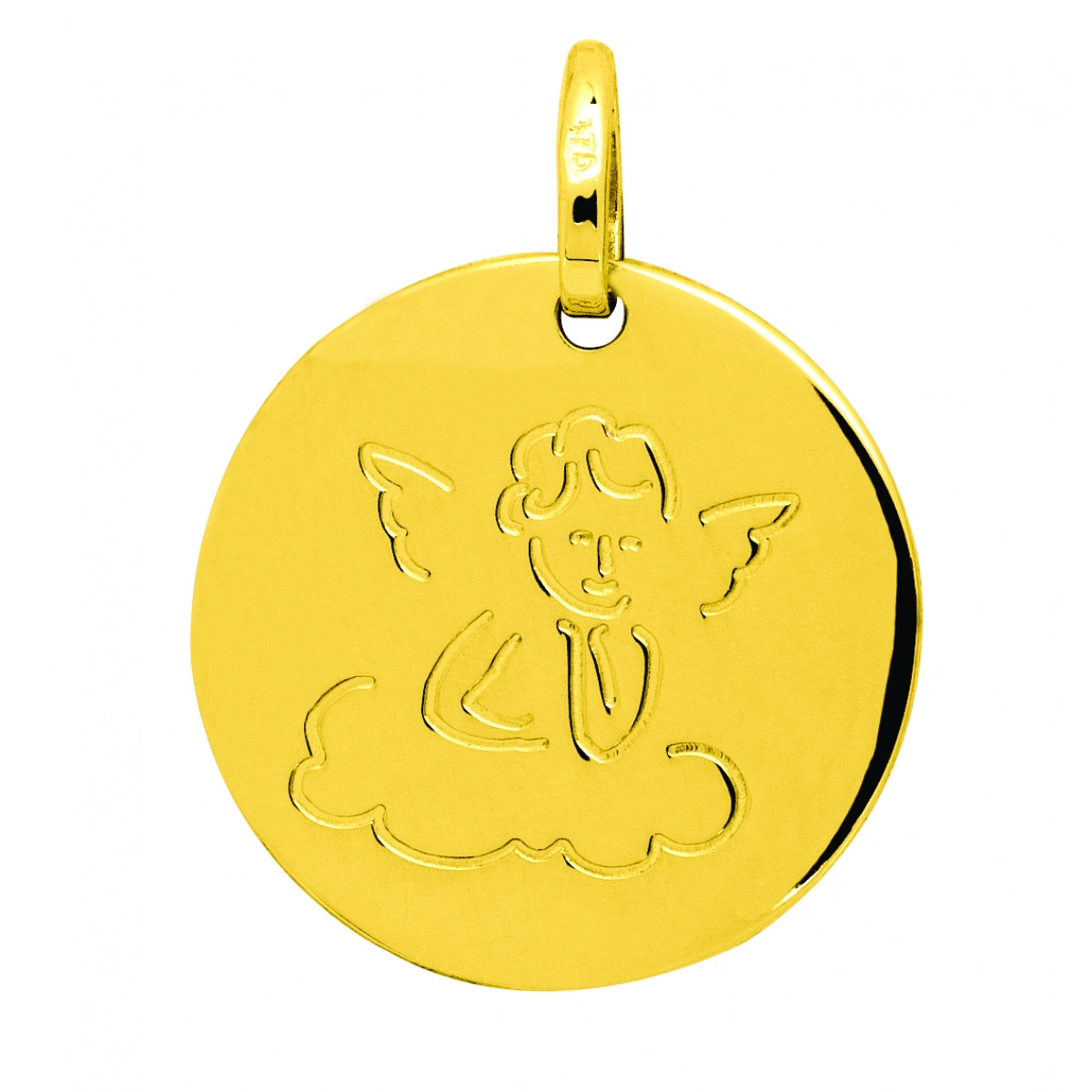 Médaille ange or375j  Lua Blanca  9KV9.3.0