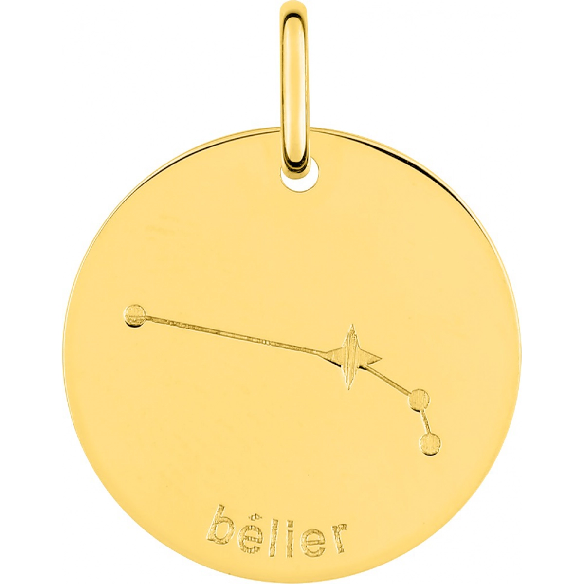 Médaille Bélier or375j Lua Blanca  0M07867 