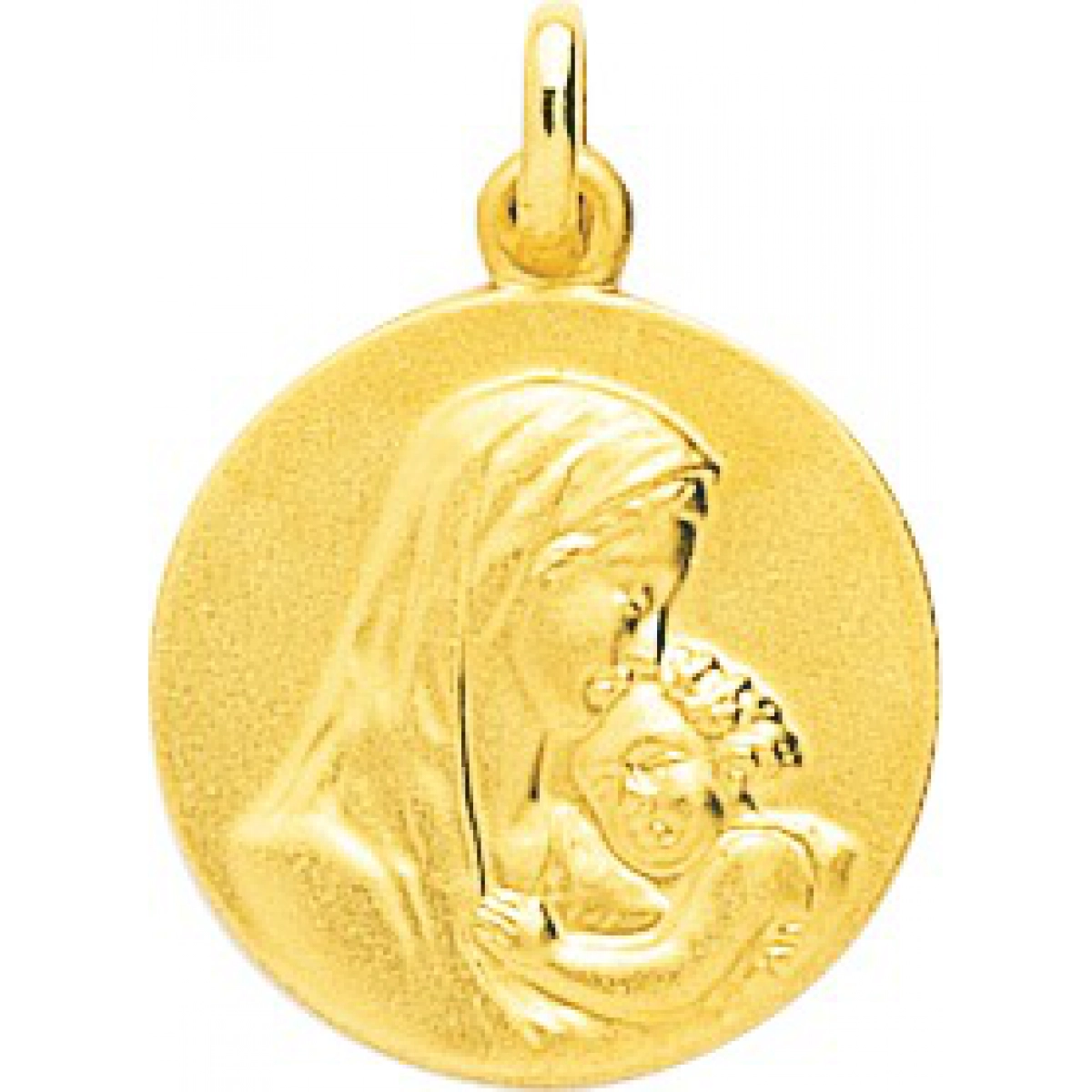 Medalha Infante virgem 9Kt Ouro amarelo 9K20320 Lua blanca 9K20320.0