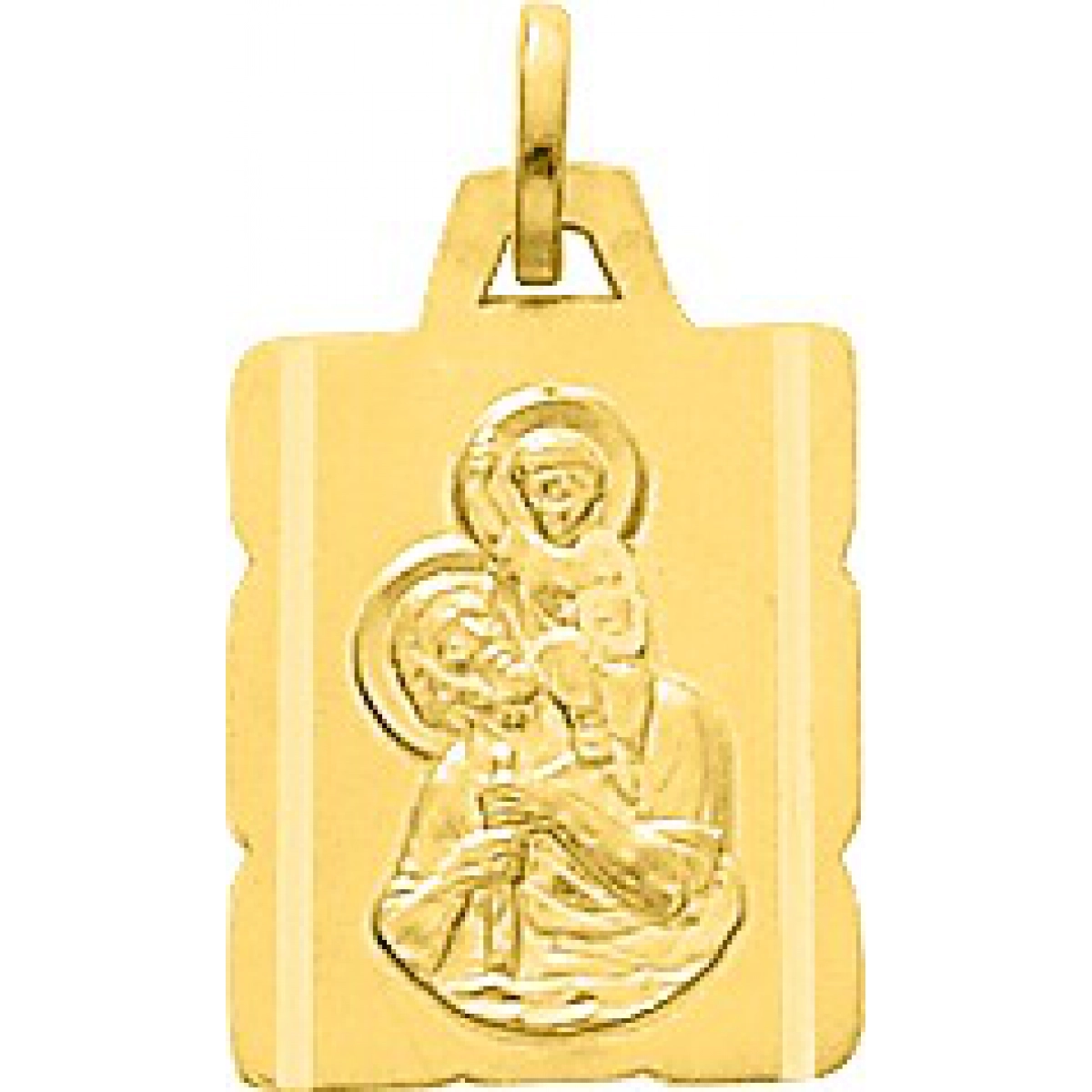 Médaille St-Christophe or750j  Lua Blanca  20729.0