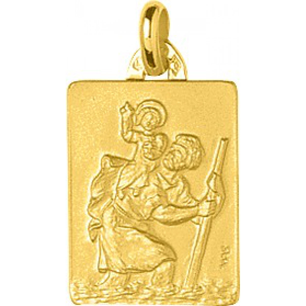 Medalha  São Cristovão 18Kt Ouro amarelo 26017 Lua blanca 26017.0
