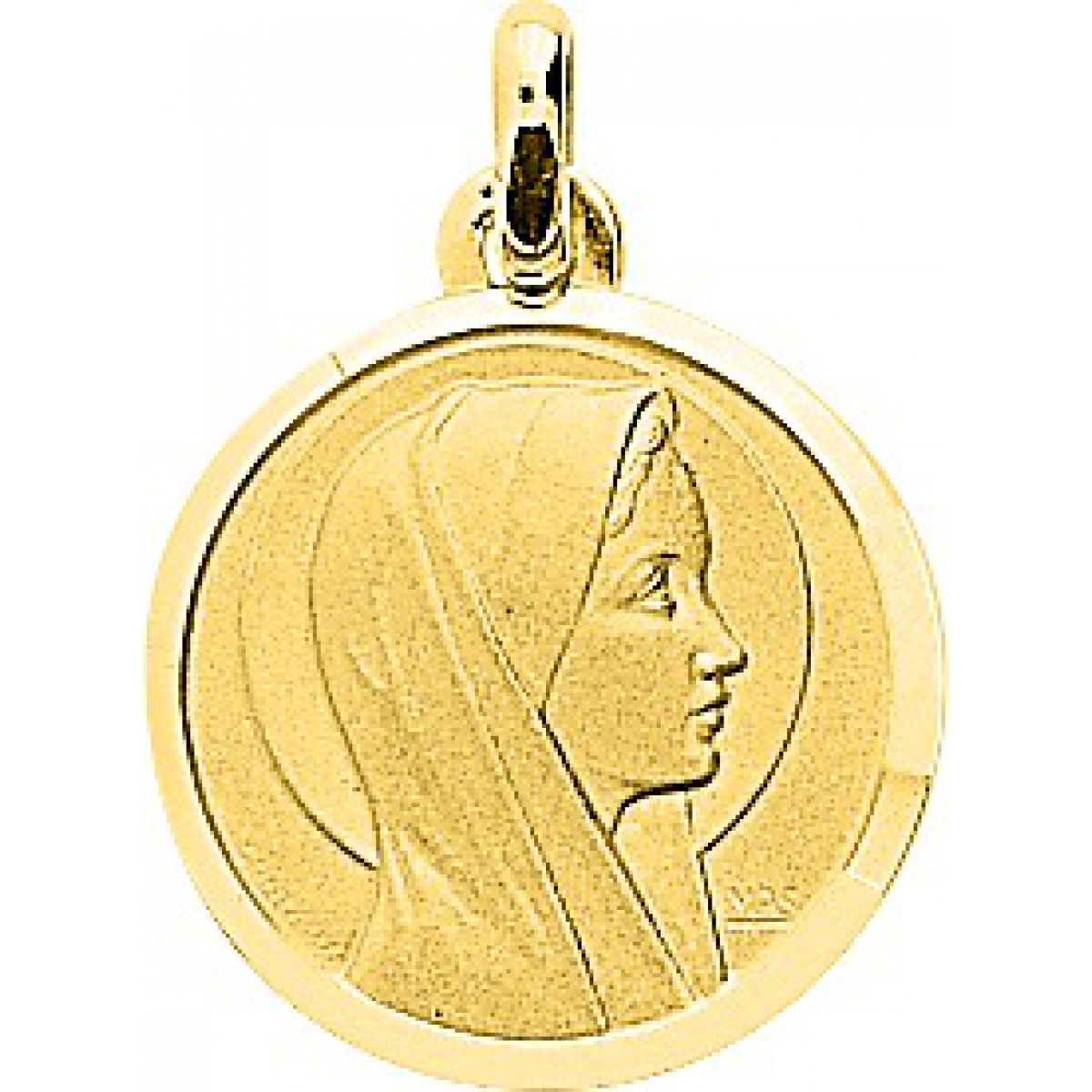 Medalha virgem 18Kt Ouro amarelo 20472 Lua blanca 20472.0