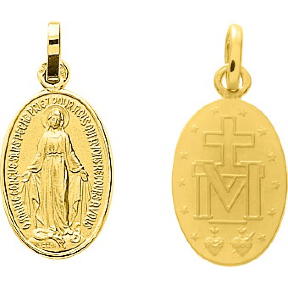 Médaille vierge miraculeuse or750j  Lua Blanca  20490.0