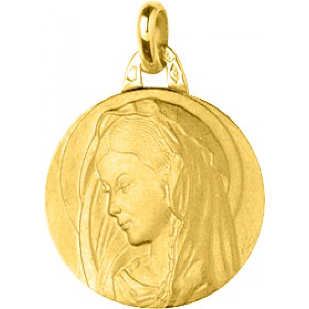 Medalha virgem 18Kt Ouro amarelo 21117 Lua blanca 21117.0