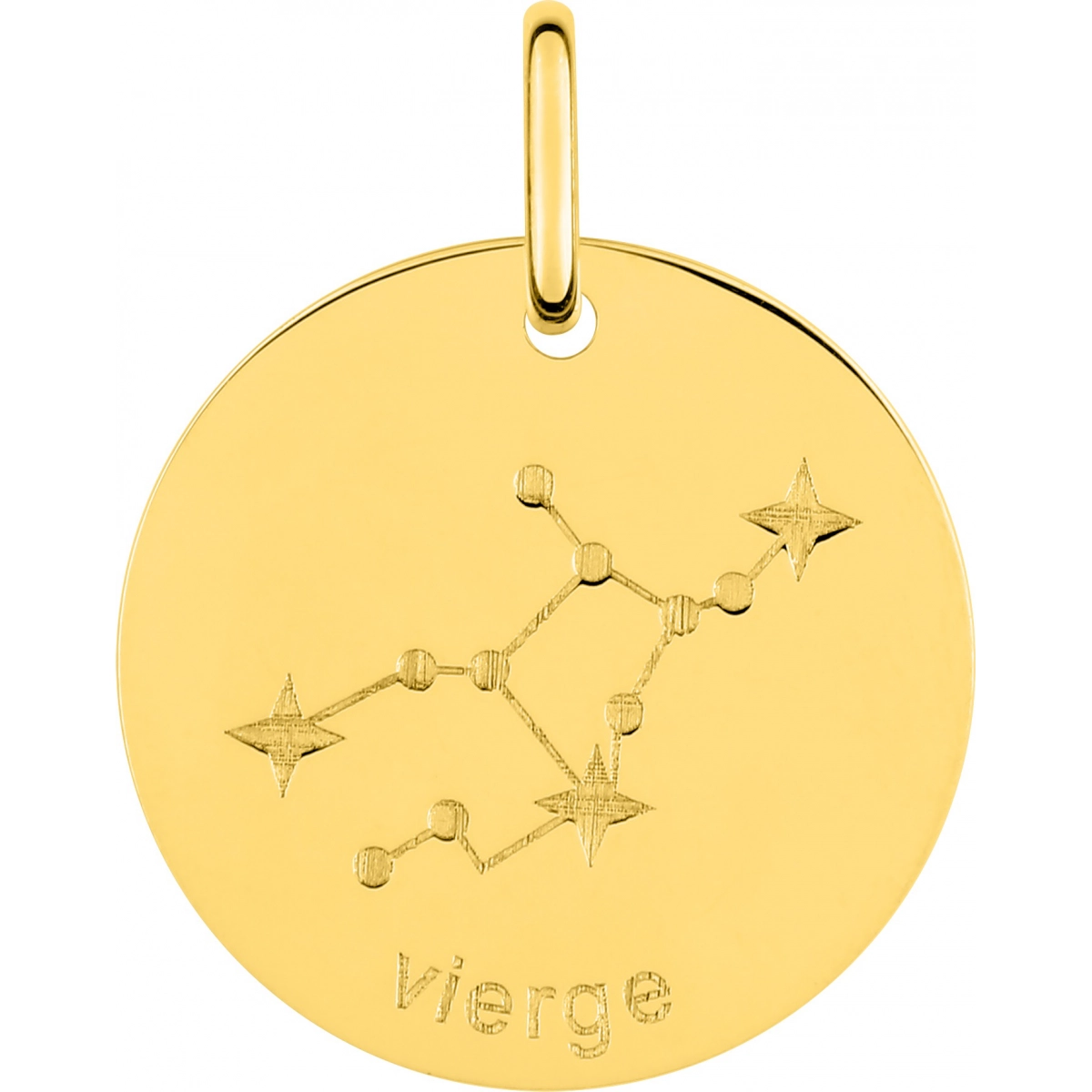 Medal 'Virgin' 9K YG Lua Blanca  9K73305.0