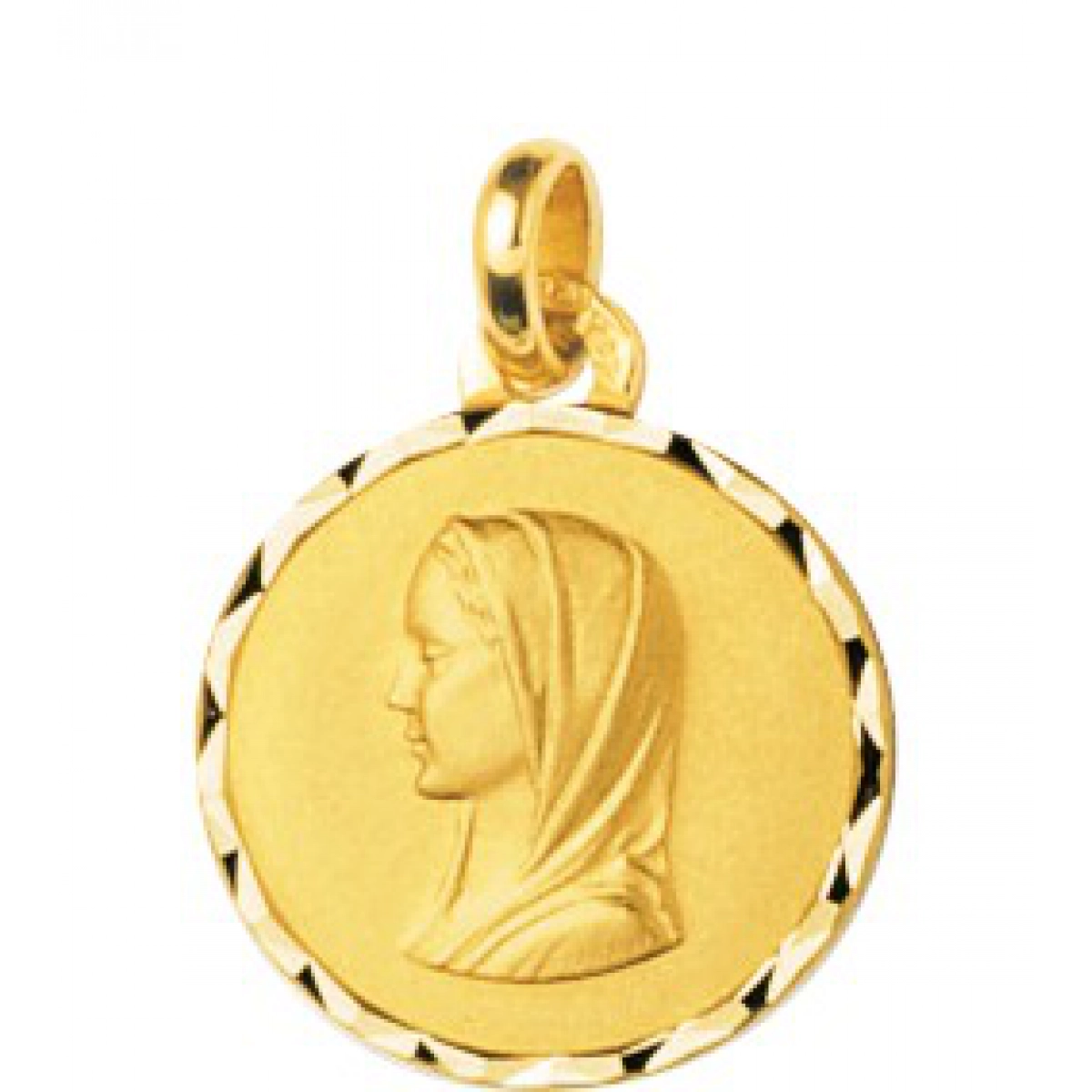 Médaille vierge plaqué or  Lua Blanca  136181.0