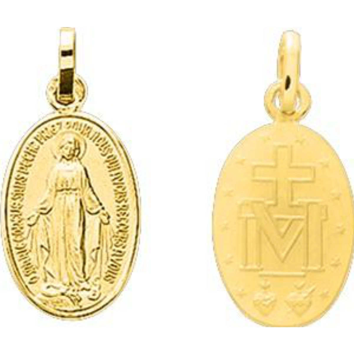 Medalla virgen miraculeuse chapado en oro Lua Blanca 259732.0