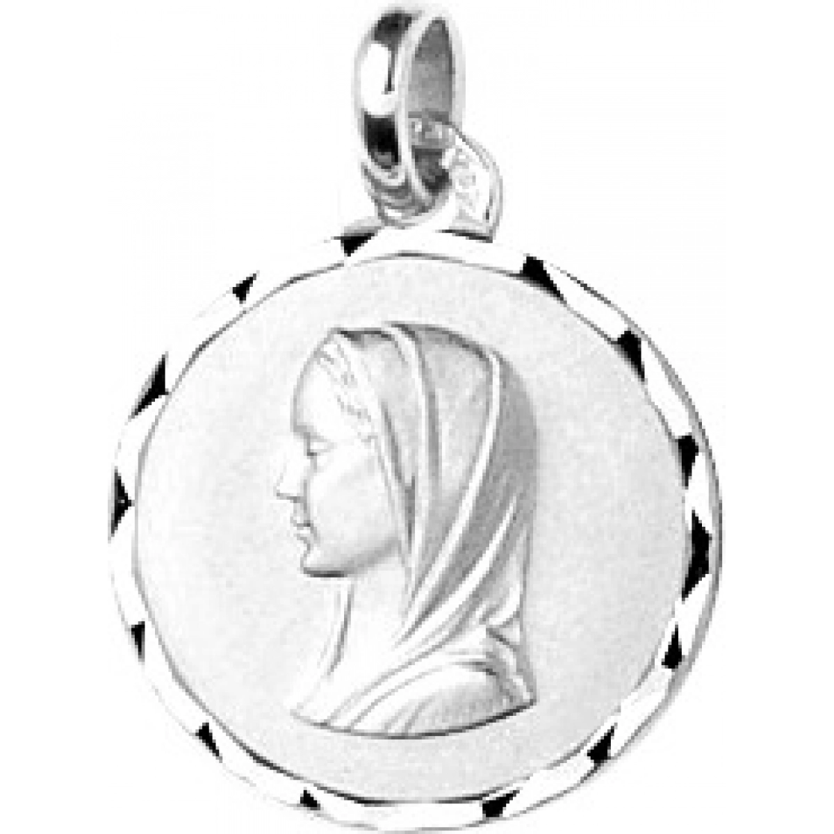 Medal  Virgin  rh925 Silver  Lua Blanca  336181.0