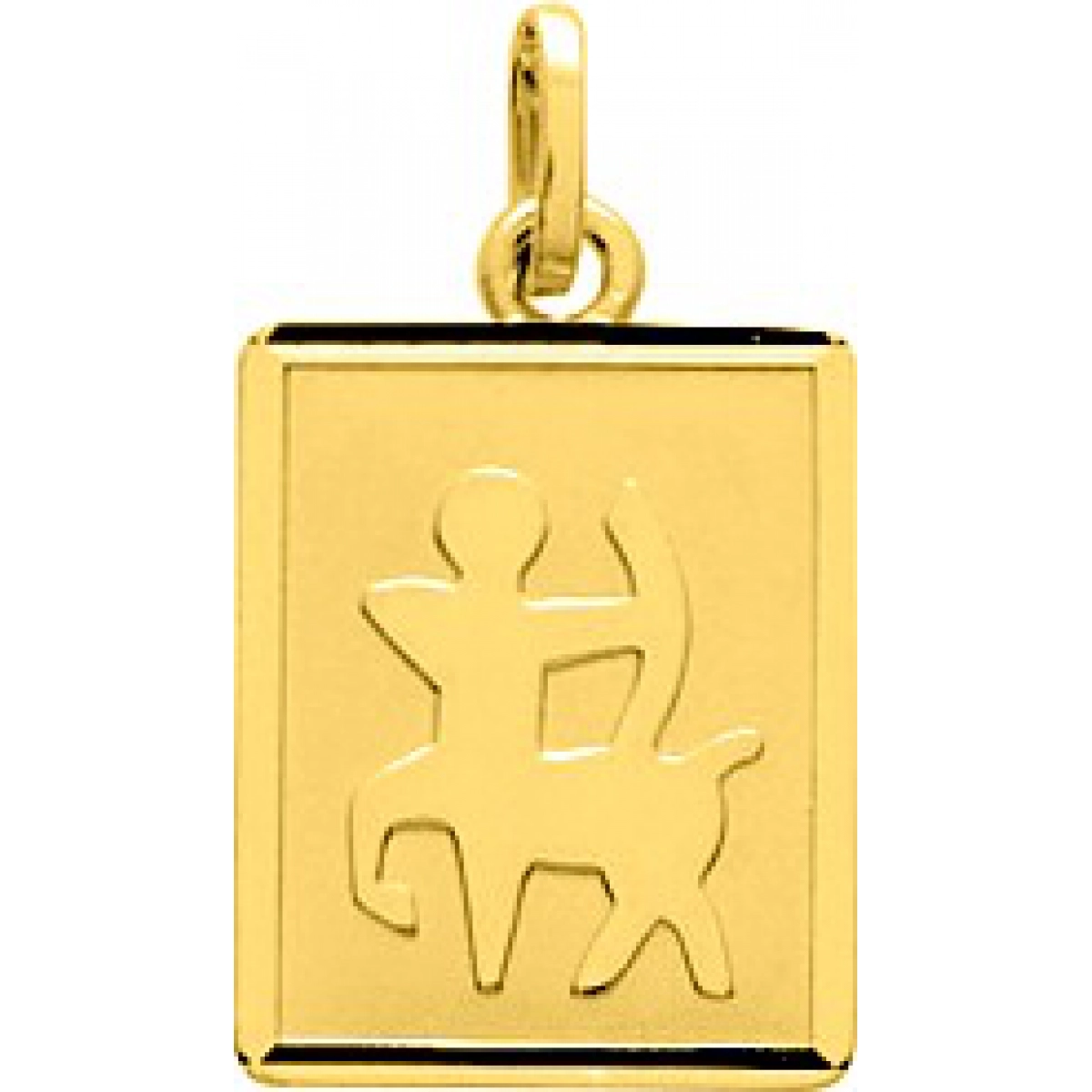 Medalha zodíaco Sagitário 18Kt Ouro amarelo 73228 Lua blanca 73228.0