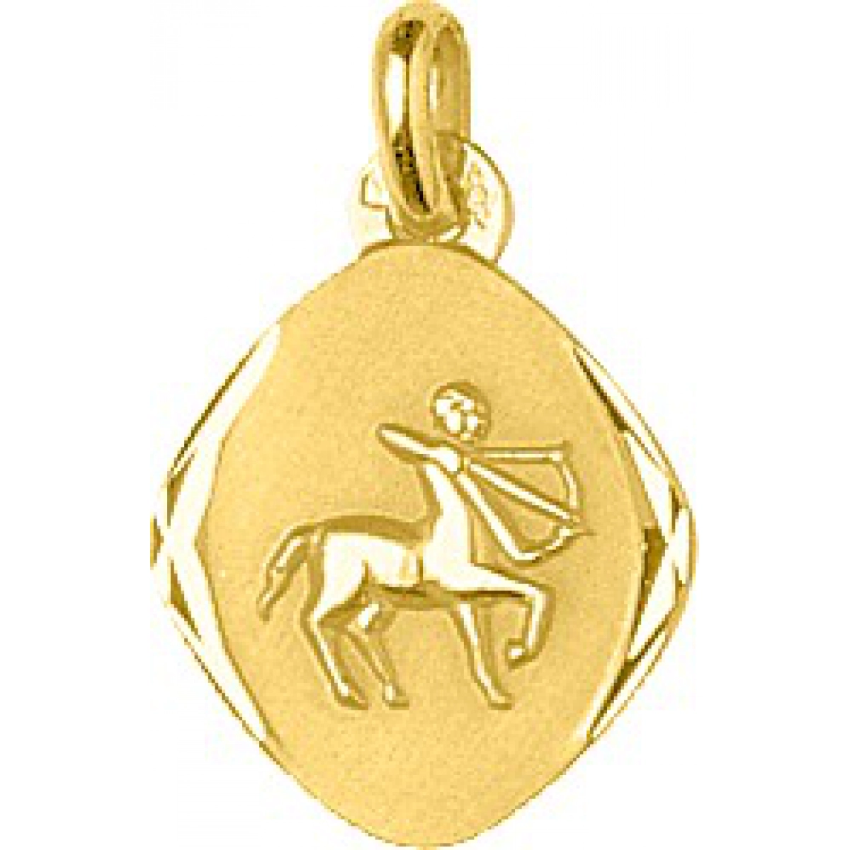 Medalha zodíaco Sagitário 18Kt Ouro amarelo 73263 Lua blanca 73263.0