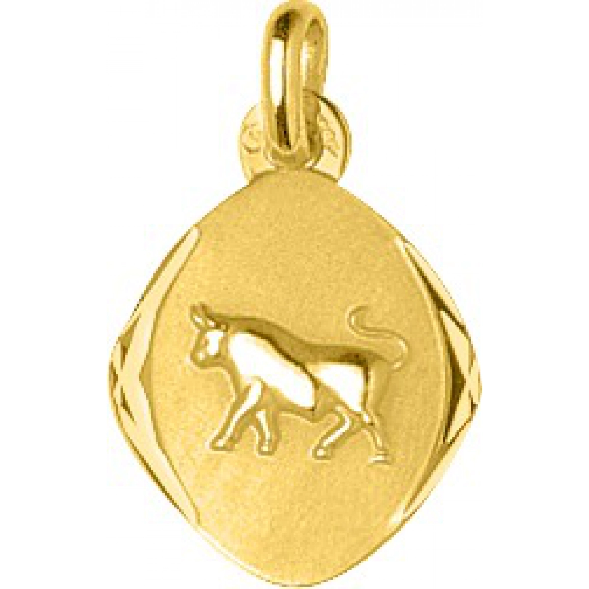 Medalha zodíaco Touro 18Kt Ouro amarelo 73256 Lua blanca 73256.0