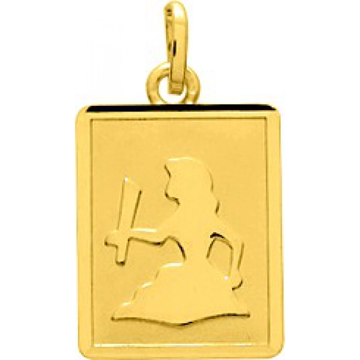 Medalha zodíaco Virgem 18Kt Ouro amarelo 73225 Lua blanca 73225.0