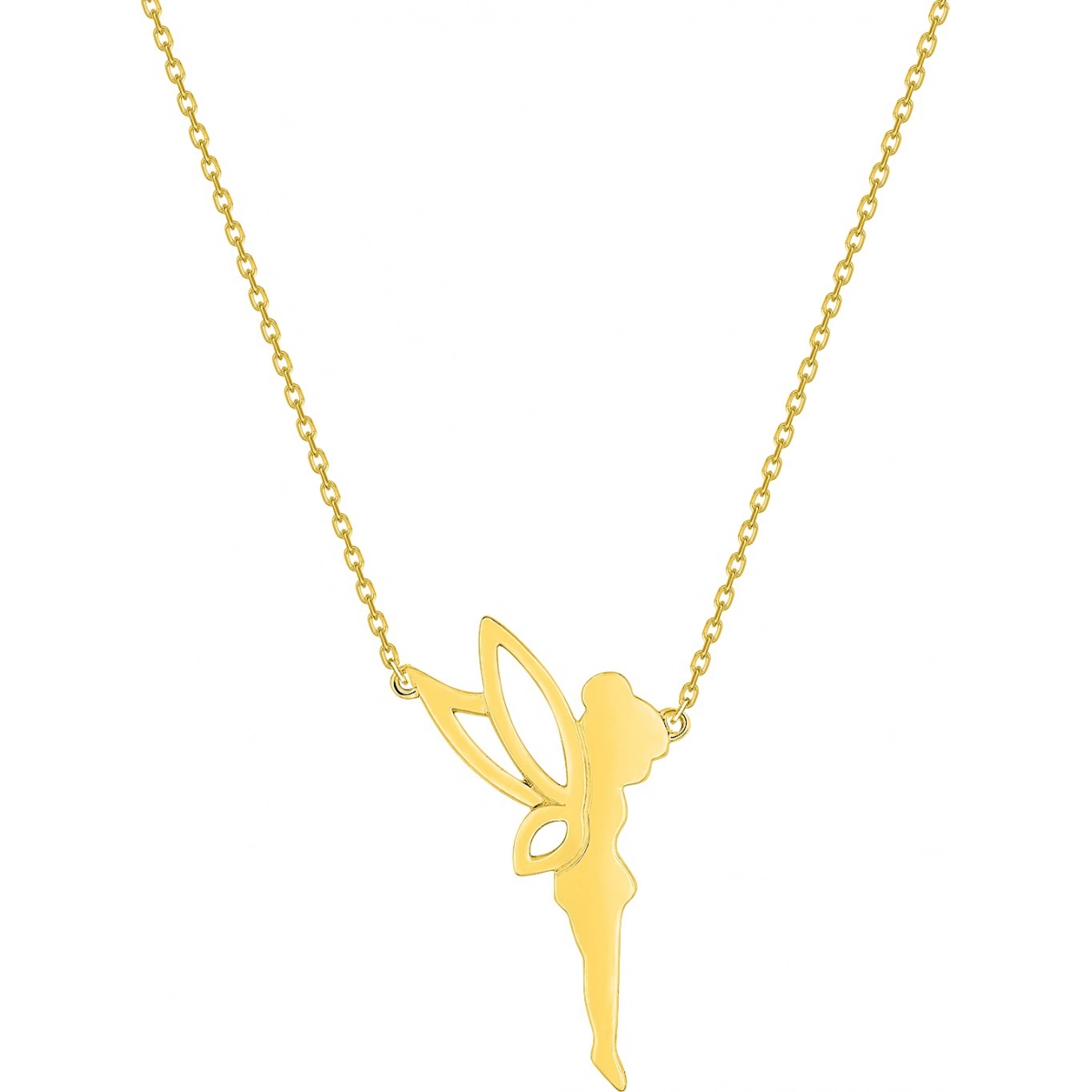 Gold plated Brass necklace Lua Blanca  QCFY7918 